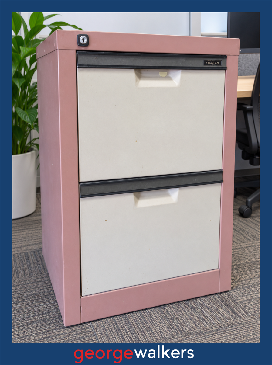 Filing cabinet – Europlan – 2 drawer – No key – PR7006