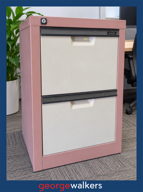 Filing cabinet – Europlan – 2 drawer – No key – PR7006 - George Walkers Office Furniture Megastore