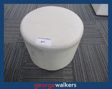PR5959  White  Ottoman - George Walkers Office Furniture Megastore