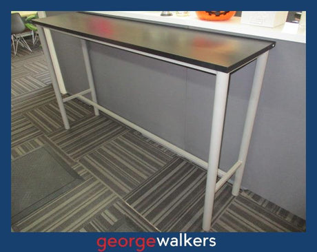 PR6386  Black  Bar Leaner - George Walkers Office Furniture Megastore