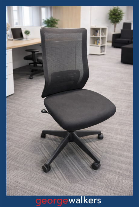 PR6462  Black Okamura  Portone Office Chair RRP $1200 - George Walkers Office Furniture Megastore