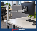 Monitor arm - INTEG - Single screen - Adjustable - Silver - Comparable RRP $150+ - PR7064