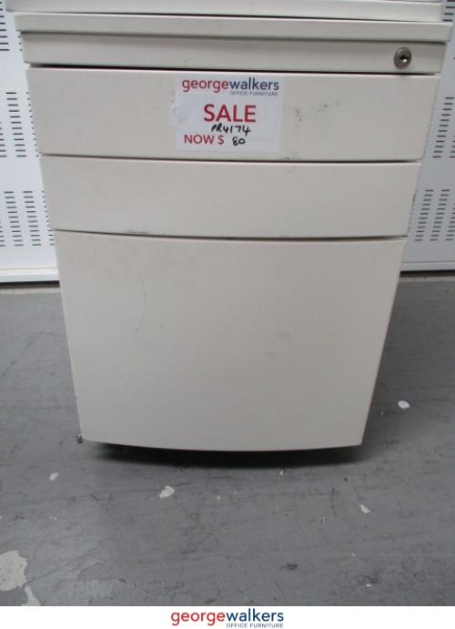 PR4174 - Cream Mobile Drawers - George Walkers Office Furniture Megastore