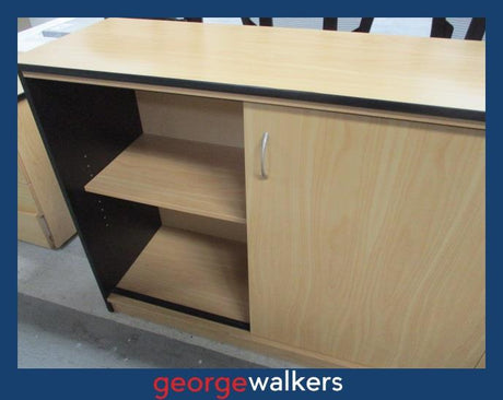 PR6243  Tawa  Credenza Storage Cupboard - George Walkers Office Furniture Megastore