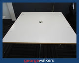 PR6660  White  Square Meeting Table 1.2M - George Walkers Office Furniture Megastore
