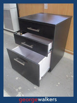 PR6564  Black  3 Drawer Mobile - George Walkers Office Furniture Megastore