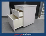 PR6476  Linen-Pattern Melteca  3 Drawer Mobile - George Walkers Office Furniture Megastore