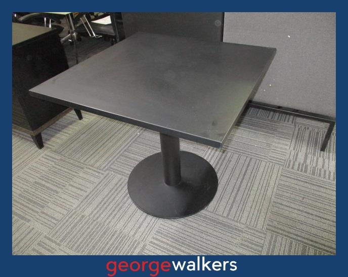 Table - Square meeting table - Black - 800mm - PR6975
