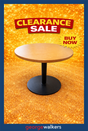 PR5447 - American Oak/Matte Black  Round Table - George Walkers Office Furniture Megastore