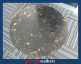 Coffee table – Round – Black/gold foil – 90cm – PR7028 - George Walkers Office Furniture Megastore