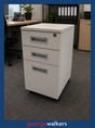 PR6750  White Slimline Mobile Drawer - George Walkers Office Furniture Megastore