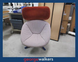 PR6642  Orange/White Sancal Tortuga Designer Chair - George Walkers Office Furniture Megastore