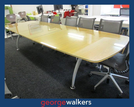 PR5798  Timber  Boardroom Table - George Walkers Office Furniture Megastore