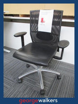 PR6412  Black Dauphin Centro Office Chair - George Walkers Office Furniture Megastore