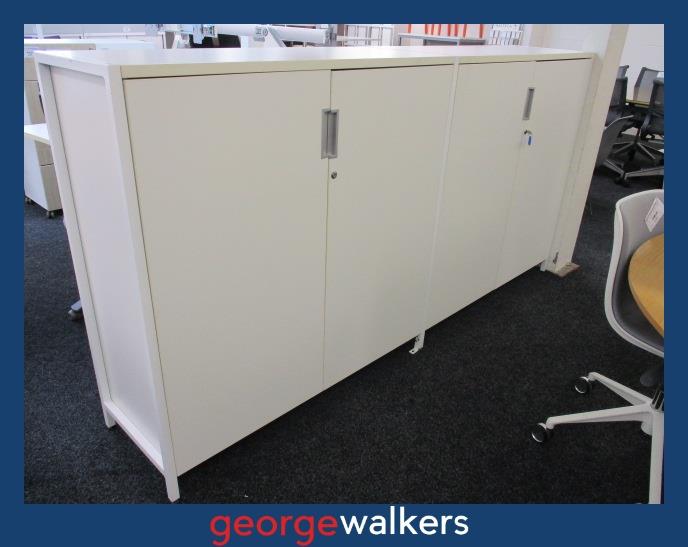 PR5797  White  Office Storage Unit - George Walkers Office Furniture Megastore