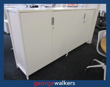 PR5797  White  Office Storage Unit - George Walkers Office Furniture Megastore