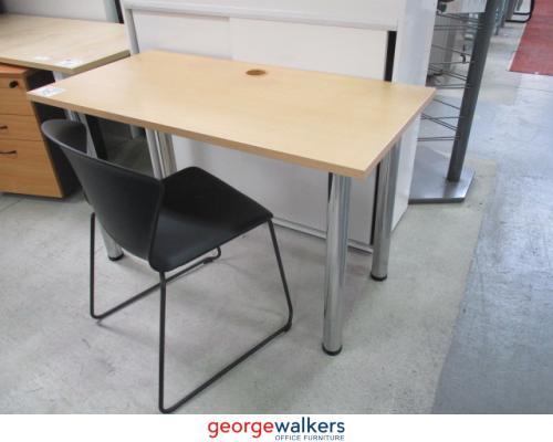 PR4776 - Maple Straight Desk - George Walkers Office Furniture Megastore