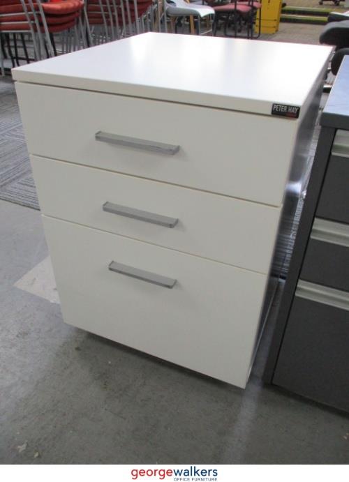 PR5485 White Mobile Drawer Walkers Office Furniture Megastore