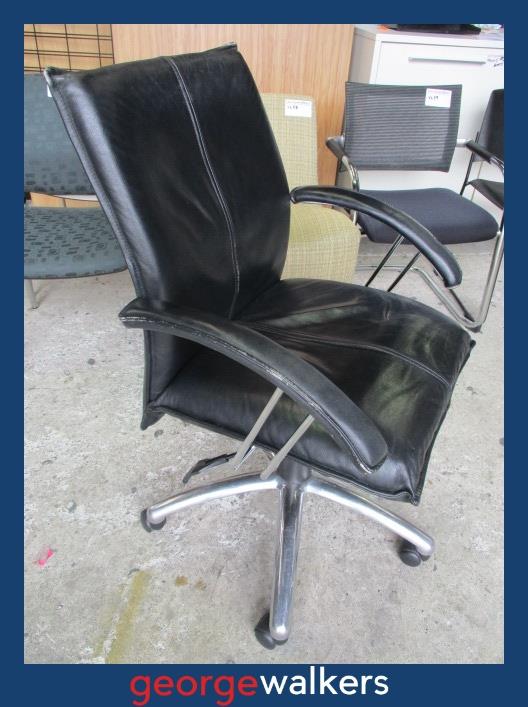VL61  Leather  Meeting Room Chair - George Walkers Office Furniture Megastore