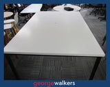 PR6643  White  Bar Leaner Height Meeting Table 1800mm - George Walkers Office Furniture Megastore