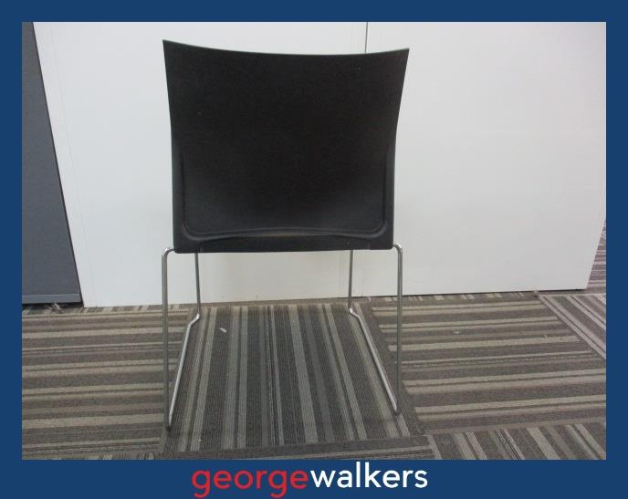 PR5952  Black EOS Reception Chair - George Walkers Office Furniture Megastore