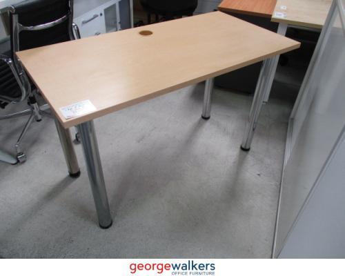 PR4776 - Maple Straight Desk - George Walkers Office Furniture Megastore