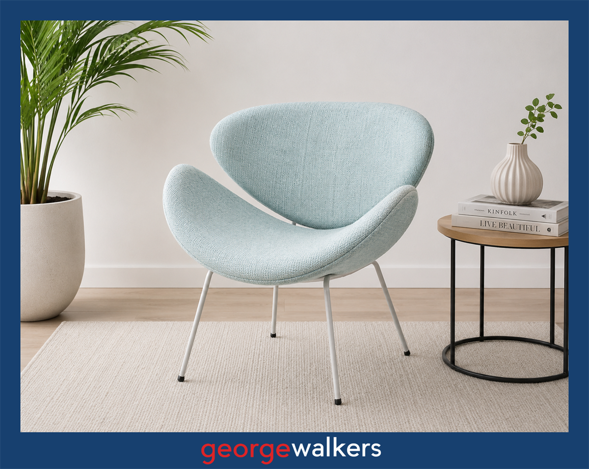 HB1B  Blue Anna D Designer Armchair - George Walkers Office Furniture Megastore
