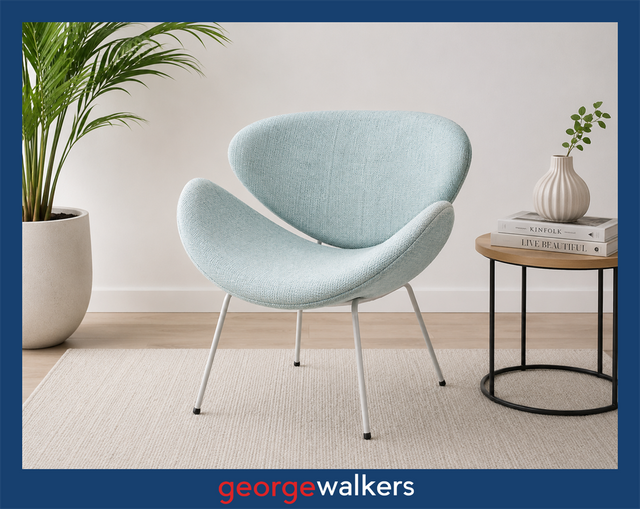 HB1B  Blue Anna D Designer Armchair - George Walkers Office Furniture Megastore