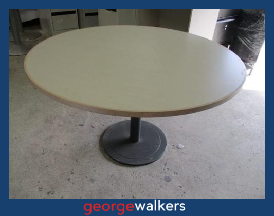 PR1090A - Silver Strata Meeting Table - George Walkers Office Furniture Megastore