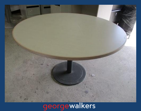 PR1090A - Silver Strata Meeting Table - George Walkers Office Furniture Megastore