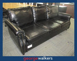 PR6758  High Gloss Black  3 Seater Commercial Couch