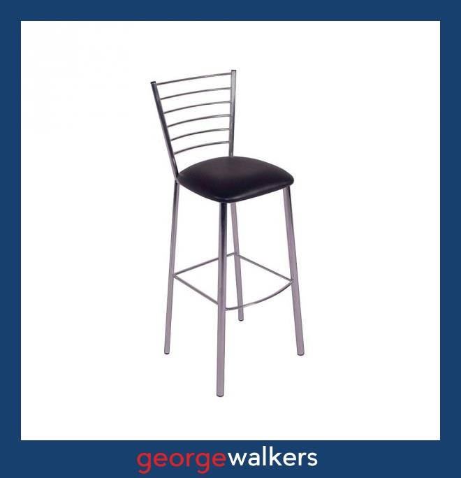 PR6010  Black/Grey Cellini Barstool - George Walkers Office Furniture Megastore