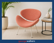HB1R  Red Anna D Designer Armchair - George Walkers Office Furniture Megastore