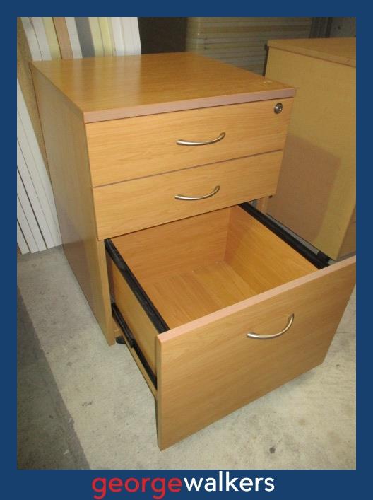 Maple Melteca 3 Drawer Mobile