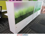 PR5751 - White  Reception Desk - George Walkers Office Furniture Megastore