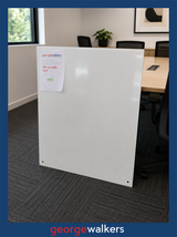 WHITEBOARD GLASS 1200 x 900MM WALL MOUNT