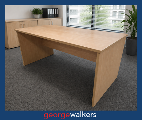 PR5278 - Tawa Straight Desk - George Walkers Office Furniture Megastore