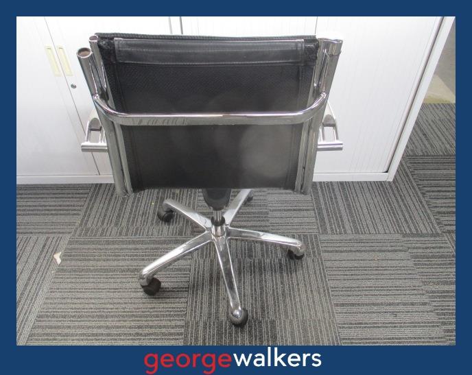 PR6004  Black/Chrome Eames Replica Office Chair - George Walkers Office Furniture Megastore
