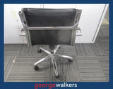 PR6004  Black/Chrome Eames Replica Office Chair - George Walkers Office Furniture Megastore