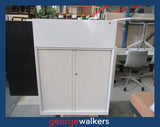 TAMBOUR CUPBOARD – WHITE – WITH PLANTER – RRP $1,400+ – PR6918