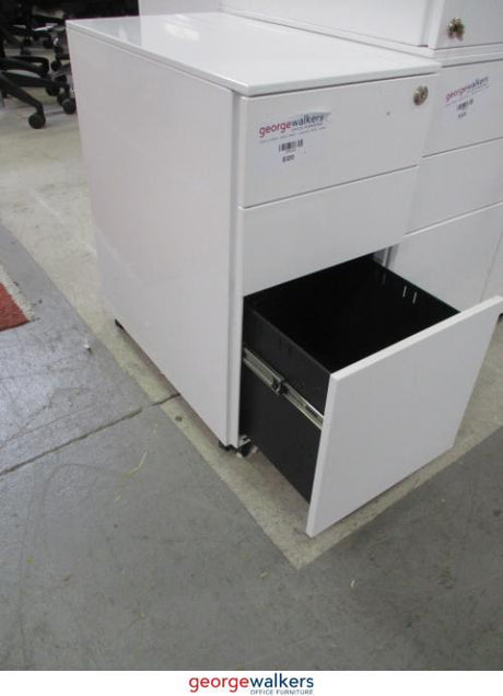 PR5028 - White Slimline Mobile Drawer - George Walkers Office Furniture Megastore