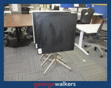 PR6008 Rio Folding Cafe Table - White or Black Top - George Walkers Office Furniture Megastore