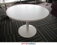 PR5700 - White  Round Table - George Walkers Office Furniture Megastore