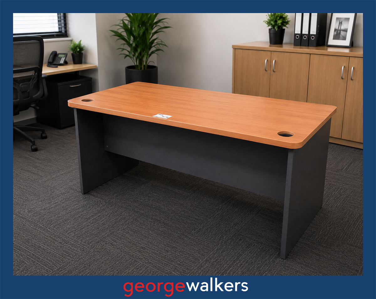 Desk 1500mm Tawa/Grey Melteca