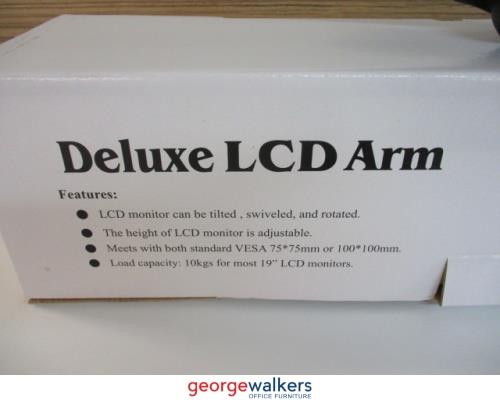 AB017 - Black Single Monitor Arm - George Walkers Office Furniture Megastore
