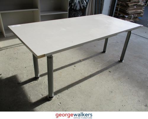 MK52 - Silver Strata Meeting Table - George Walkers Office Furniture Megastore