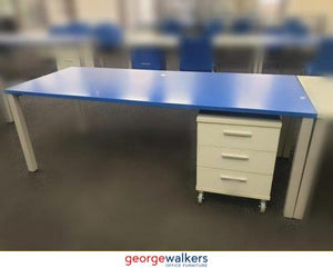 UFL Brand Straight Desk Blue