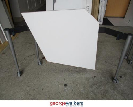 PR3600 - White Europlan Flip Table - George Walkers Office Furniture Megastore