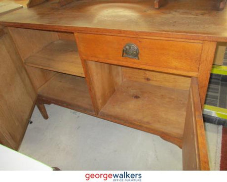 PR4083 - Wooden Antique Dresser with Mirror - George Walkers Office Furniture Megastore