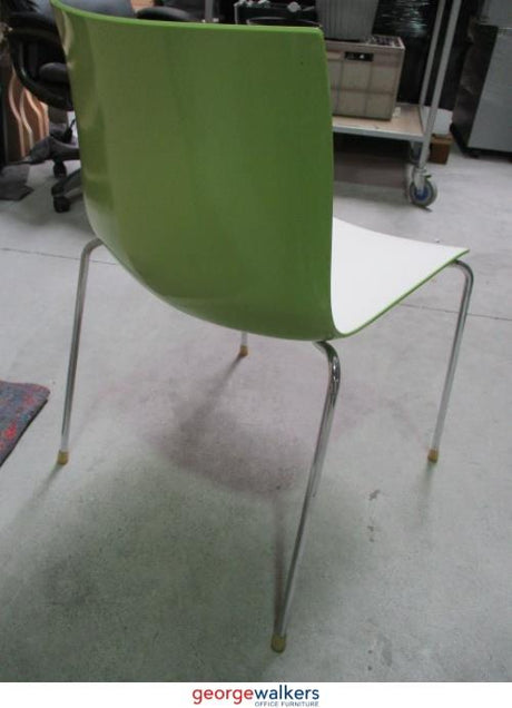 PR4392 - White Canteen Chair - George Walkers Office Furniture Megastore